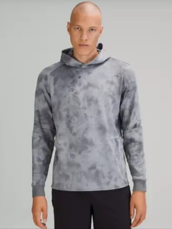 lululemon athletica Other - Lululemon Textured Tech Hoodie Diamond Dye Rhino Grey Anchor Sweatshirt Gray M